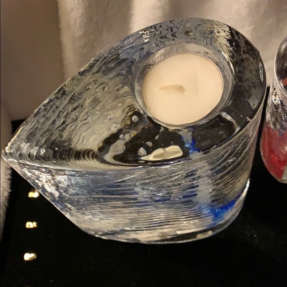 Heavy Lead Crystal “Sweetheart” Candle Set- Art - Picture 7 of 13